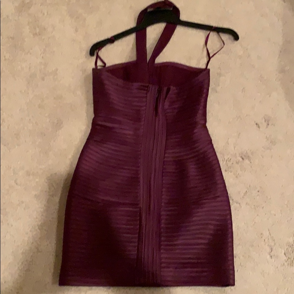BCBG MAX AZRIA plum color bandage mini dress